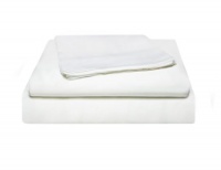 Alok International 300-110031 300 Thread Count Organic Cotton Sheet Set, Full, White