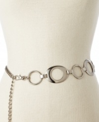 Accent your waist or hug your hips with this versatile chain belt by Nine West.