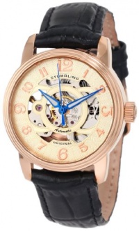 Stuhrling Original Women's 107EL.114531 Classic Oracle Rose Tone Automatic Skeleton Rose Tone Watch