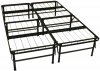 Epic Furnishings Dura Bed Heavy Duty Black Steel Platform Folding Bed Frame, Full