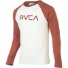 RVCA Men's Big Long Sleeve, Vintage White/Picante, Large