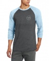 Billabong Men's Essential Raglan Long Sleeve T-Shirt, Light Royal Heather, XX-Large