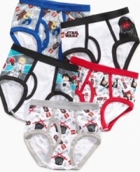 He'll be saving the galaxy in these Lego Star Wars printed briefs from Handcraft.