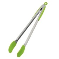 Progressive International 16 Inch Silicone Gripper Tongs, Greem