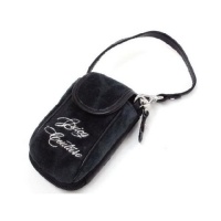 Juicy Couture Heart Jacquard Multi-Function Case,Black,one size