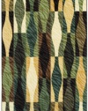 Shaw Living Centre Street Collection 5 by 8 Cha Cha Area Rug, Light Multi