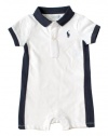 Ralph Lauren Layette Boys Pieced Polo Shortall