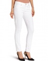 Isaac Mizrahi Women's 5 Pocket Samantha Skinny, White, 10