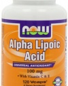 NOW Foods Alpha Lipoic Acid 100mg, 120 Vcaps