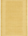 Nourison Westport Solid Yellow 2.6-Feet by 4.0-Feet 100% Wool Area Rug