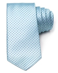 BOSS Black's classic silk tie is timeless in a subtle square dot print.