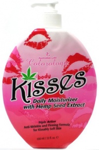 Australian Gold Body Kisses Daily Moisturizer with Hemp Seed Extract After Tanning Lotion Triple Action Anti-Aging and Firming Formula 22 oz