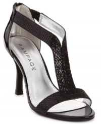 Feel pretty and sparkly on your special night in Rampage's Katreena high heel sandals.