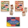 Melissa & Doug Baby Zoo & Farm Animals with 8 Wooden Stamps and 4 Color Stamp Pad Set