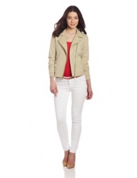 Calvin Klein Jeans Women?s Petite Rib Trim Jacket