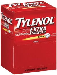 Tylenol Extra Strength Caplets, 100 Count (Pack of 2)