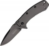 Kershaw Knives 1555BLK Kershaw Cryo Hinderer Assisted Opening Framelock with Black DLC Finish Standard Edge Blade