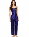 Oscar de la Renta Women's Twilight Lace Pajama, Capri Blue, Large