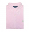 Ralph Lauren Men Classic Fit Seersucker Striped Short Sleeve Shirt (L, Pink/white)