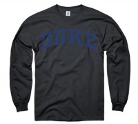 Duke Blue Devils Black Arch Long Sleeve T-Shirt