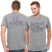 Baltimore Ravens Go Ravens USA NFL Junk Food Vintage Style Football Adult T-Shirt Tee