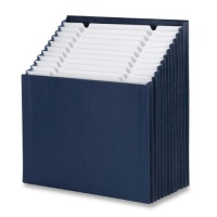 Smead 70211 12-Pocket Tiered Stadium File, Letter Size, Blue, 1 Each