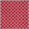 Safavieh CHT717G Chatham Collection Wool Square Area Rug, 7-Feet, Red/Ivory