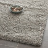 Safavieh Shag Collection SG151-7575 Silver Shag Square Area Rug, 6-Feet 7-Inch Square