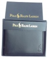 Men's Polo by Ralph Lauren Passcase Wallet Black w/ Logo