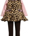 Bonnie Baby-girls Infant Leopard Print Fleece Legging Set