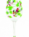 Lolita Love My Party of Two Wine Tasting 16-Ounce Acrylic Wine Glasses, Set of 2