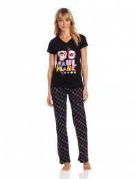 Paul Frank Women's Argyle Anchor and Julius Print Pajama