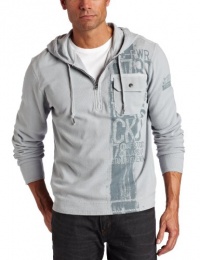 Calvin Klein Jeans Men's Micro Waffle Long Sleeve Popover Hoody