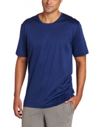 Hanro Men's Camden Short Sleeve Crew Neck Top, Estate Blue, Medium