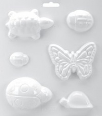 Yaley Soapsations 8x9 Soap Molds: Turtles/Ladybugs/Butterfly