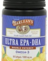 Barlean's Organic Oils Fresh Catch Fish Oil,  ULTRA  EPA-DHA, Orange Flavor 1000 mg, 60  Softgels