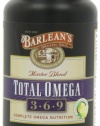 Barlean's Organic Oils Total Omega 1000 mg Softgels, 180-Count Bottle