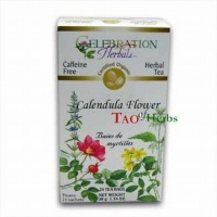 Celebration Herbals Organic Calendula Flower Tea Caffeine Free -- 24 Tea Bags