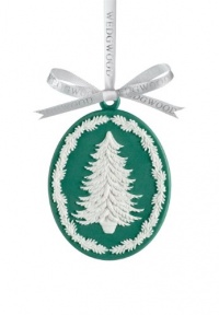 Wedgwood ® 2010 Tree Cameo Green Christmas Ornament