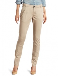 D.E.P.T. Women's Washed Satin Strech Boyfriend Chino Pant