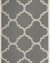 Safavieh CY6243-246 Courtyard Collection Indoor/Outdoor Area Rug, 4-Feet by 5-Feet 7-Inch, Grey and Beige