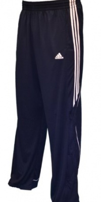 Adidas Men's Pro Model 3 Track Running Pants-Navy/White