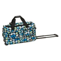 Rockland Luggage 22 in. Rolling Duffel Bag-Dots