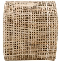 Arts Craft Natural Abaca Burlap, Natural, 4-Inch by 10-Yard