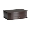 Wallace Dark Walnut Bow Front Drawer Chest