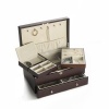 Wallace Dark Walnut Jewelry Box with Mini Box and Drawer