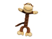 KONG BraidZ Monkey Dog Toy, Small