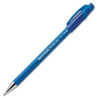 Paper Mate Flexgrip Ultra Stick Medium Point Ballpoint Pens, 12 Blue Ink Pens (9610131)