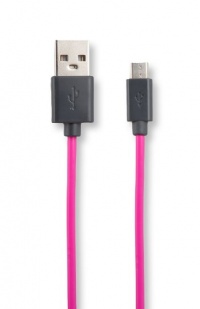 iFrogz IFZ-SYNCUSB-PNK UniqueSync 1-Meter Micro-USB Data Cable - Retail Packaging - Pink(Not for Iphone)