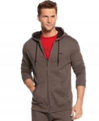 This hoodie from Armani Jeans elevates any casual or sporty look you have.